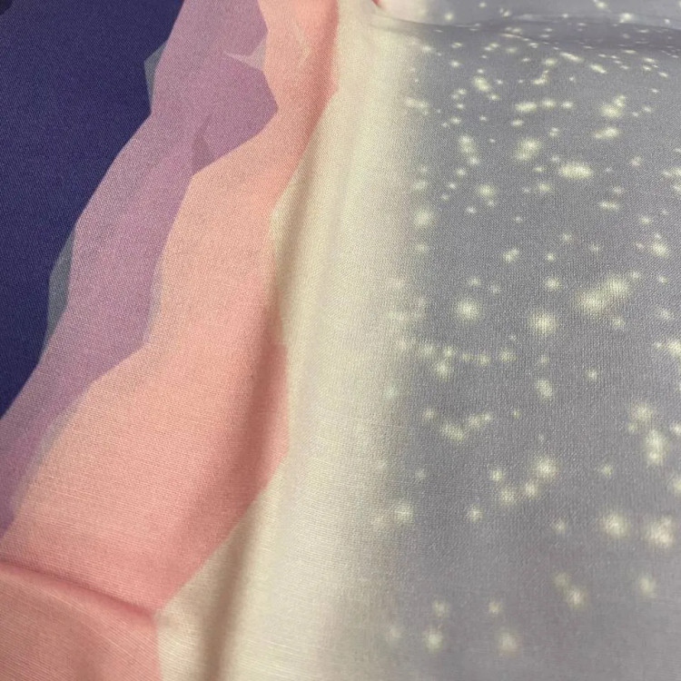 روسری نخ کاستوم طرح یاس قواره بزرگ 140 سانتیمتر چرخ دوز