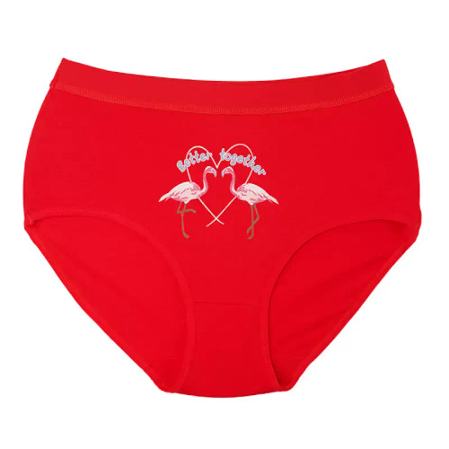 شورت اسلیپ زنانه نخی طرح فلامینگو سایز فری