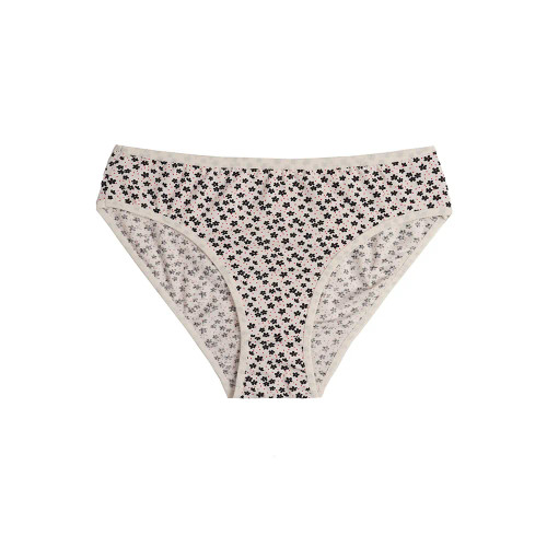 شورت اسلیپ زنانه نخی طرح گل ریز و نقطه برند لمون