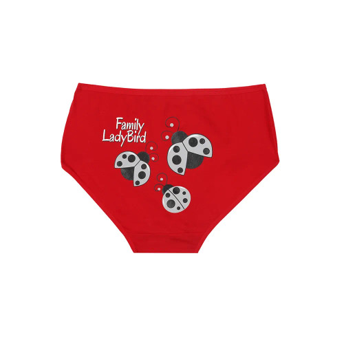 شورت زنانه اسلیپ طرح کفشدوزک بانوسایز 3XL جنس نخی