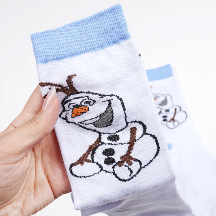 جوراب ساقدار نخی طرح آدم برفی فری سایز زنانه