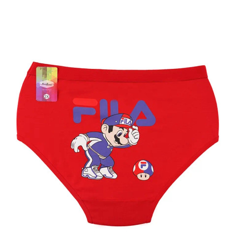 شورت زنانه اسلیپ نخی فیلا طرح چاپی ماریو قارچی سایز 2XL