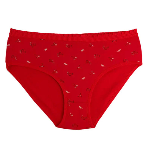 شورت اسلیپ زنانه نخی طرح برگ ریزه سایز فری