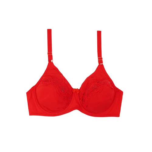 سوتین پرسی عینکی ایزابلا فنردار بدون اسفنج بند قابل تنظیم سایز 75 تا 95