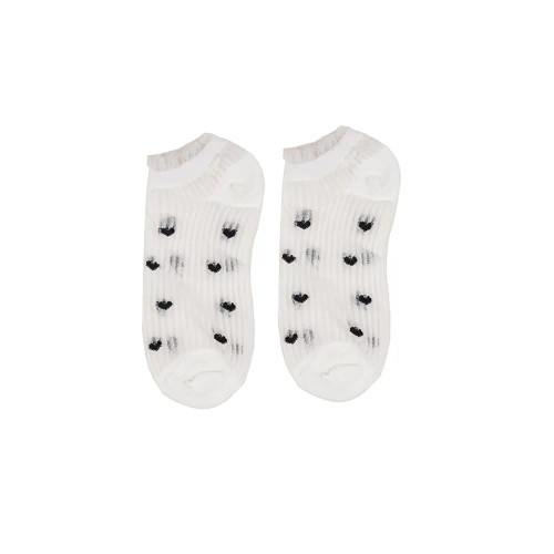 جوراب زنانه مچی قلبی بالا توردار فری سایز 36 تا 41