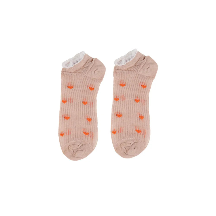 جوراب زنانه مچی قلبی بالا توردار فری سایز 36 تا 41