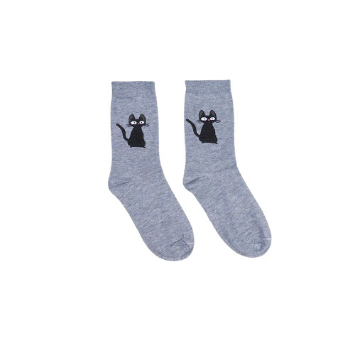 جوراب ساقدار نخی طرح گربه فری سایز زنانه