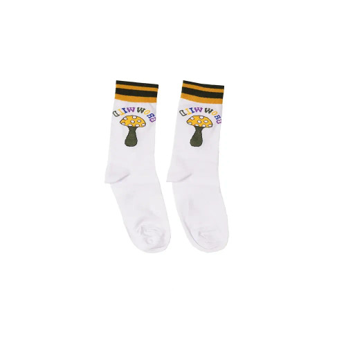 جوراب ساقدار فانتزی طرح قارچ نخی فری سایز زنانه