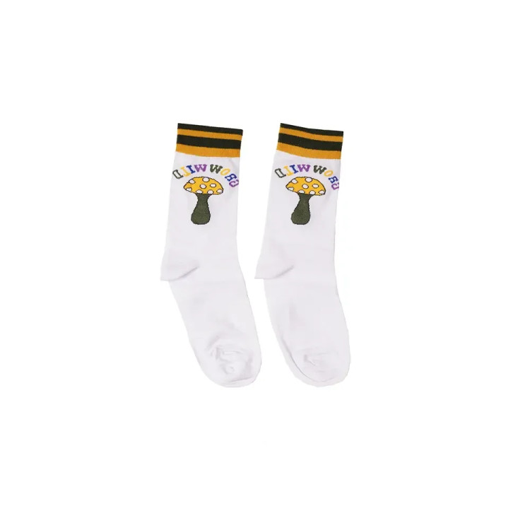 جوراب ساقدار فانتزی طرح قارچ نخی فری سایز زنانه