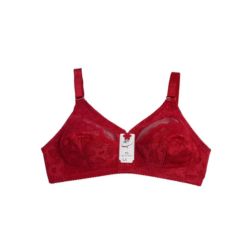 سوتین توری بدون فنر بالا شیشه ای برند لعیا کاپ B سایز 75 80 85