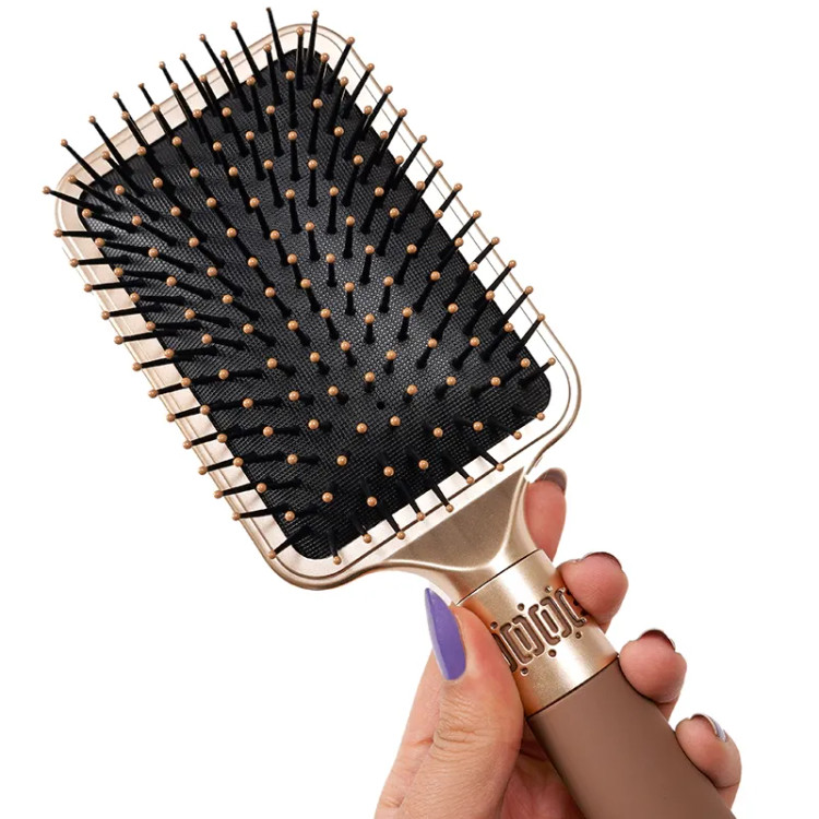 برس مو حرفه ای تخت دسته مات CUTE GIRL عدم کشیدن مو طول 25 عرض 8