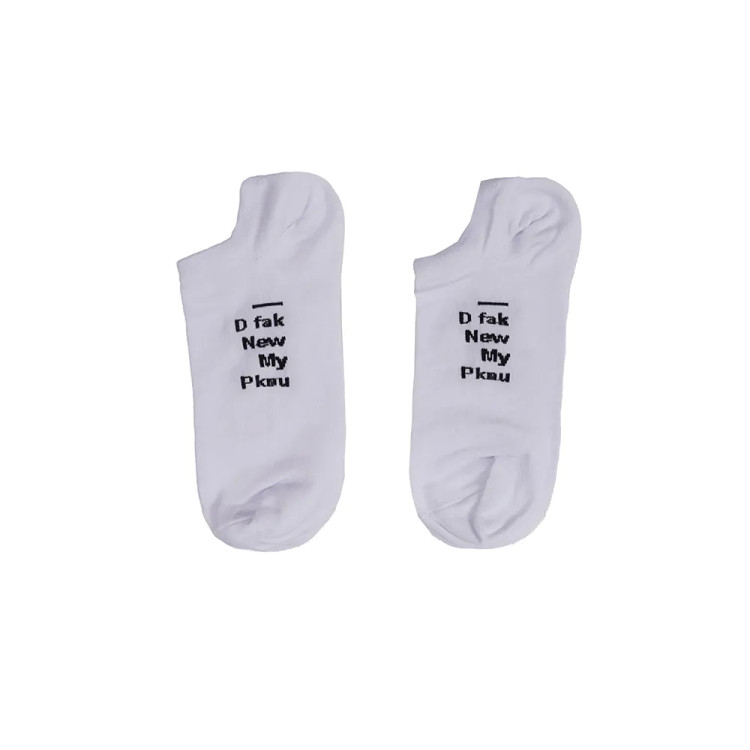 جوراب مچی مردانه طرح نوشته لاتین جنس نخی فری سایز 36 تا 41