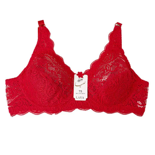 سوتین دانتل فنردار بند قابل تنظیم برند لعیا