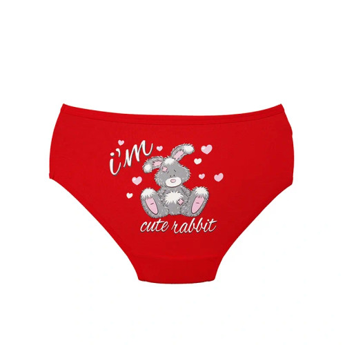 شورت اسلیپ زنانه نخی چاپی طرح خرگوش بانوسایز 3XL