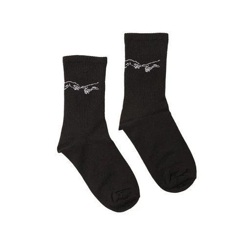 جوراب ساقدار طرح دو دست نخی فری سایز زنانه