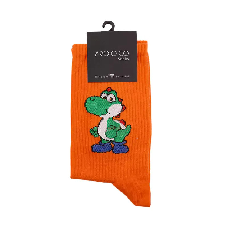 جوراب ساقدار طرح دایناسور کوچولوجنس نخی فری سایز 36 الی 41