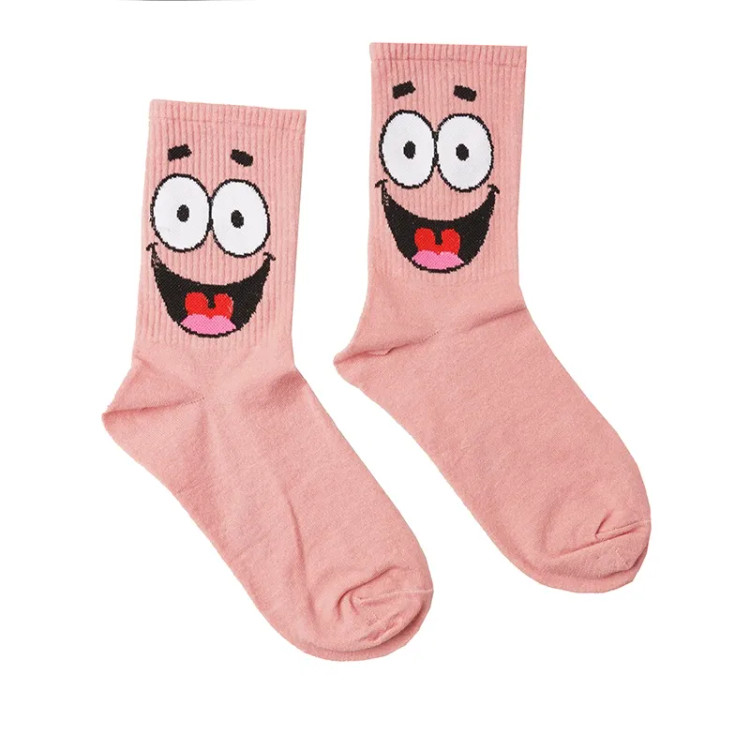 جوراب ساقدار طرح پاتریک فری سایز نخی زنانه