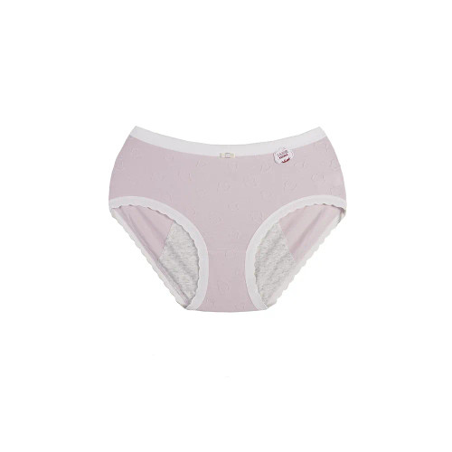 شورتکس دخترانه لبه دالبری طرح برجسته نخ و پنبه سایز فری