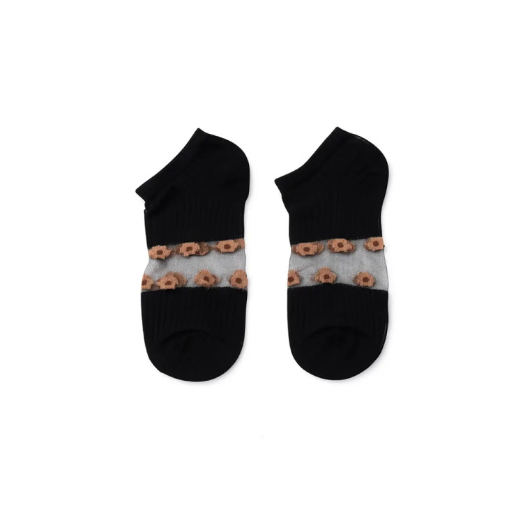 جوراب زنانه مچی تور طرح شکوفه فری سایز 36 تا 40