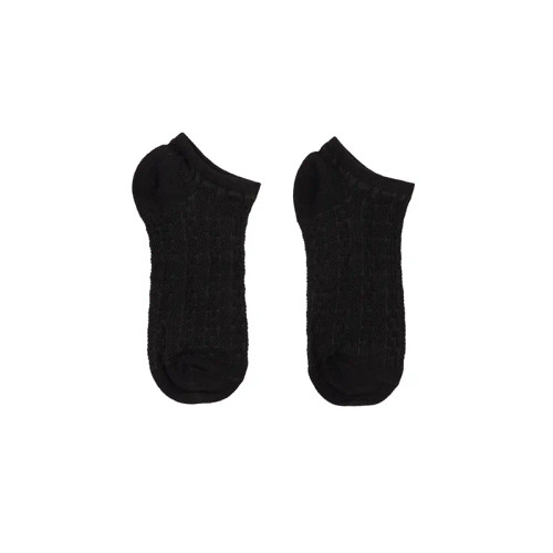 جوراب مچی مشکی طرح برجسته بافت فری سایز 36 تا 40