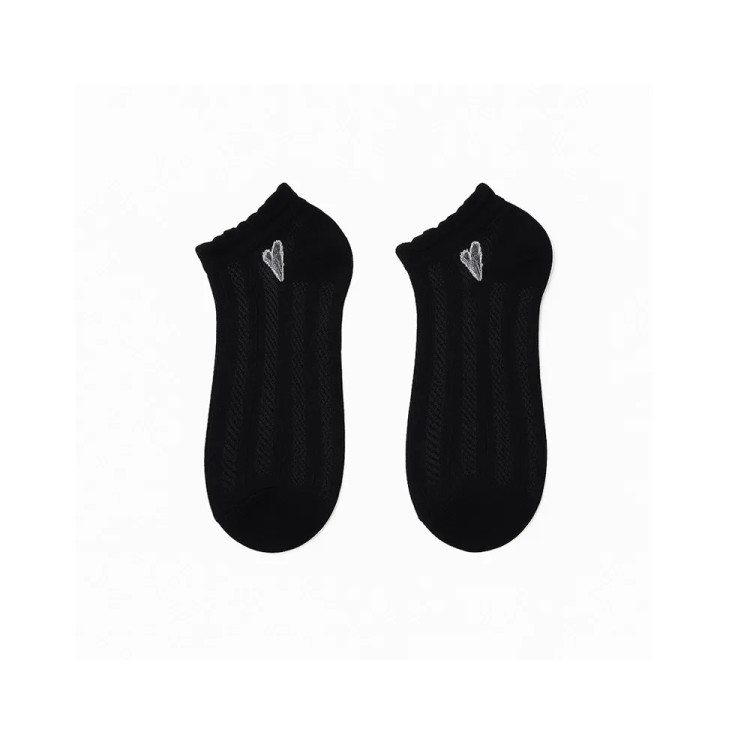 جوراب زنانه مچی توری طرح قلب فری سایز