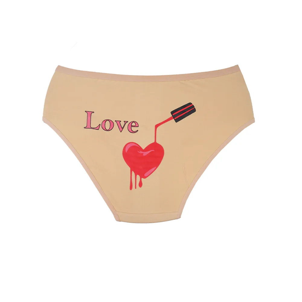 شورت زنانه نخی طرح Love سایز 2XL برند سیتاسایز