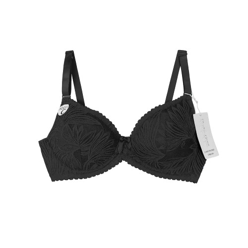 سوتین اسفنجی فنردار گیپور طرحدار کاپ C برند chanvie leen سایز 75 تا 100