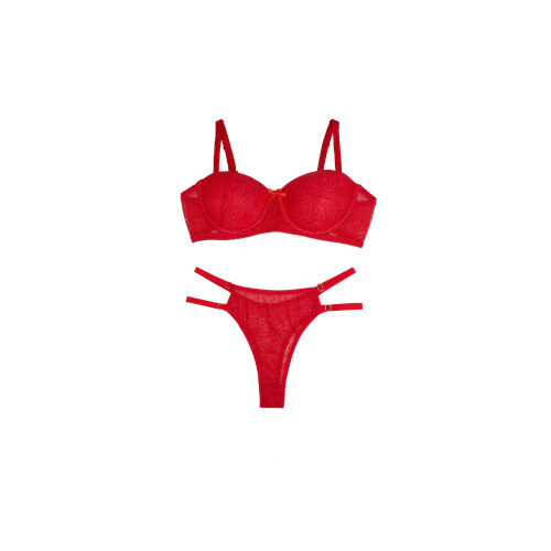 ست شورت و سوتین اسفنجی فنردار پرسی دانتل دار شارمین free سایز لامبادا نیم جک