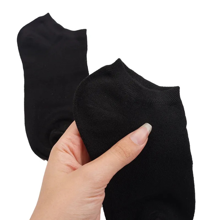 جوراب مچی زنانه بامبو مشکی فری سایز نخ و پنبه