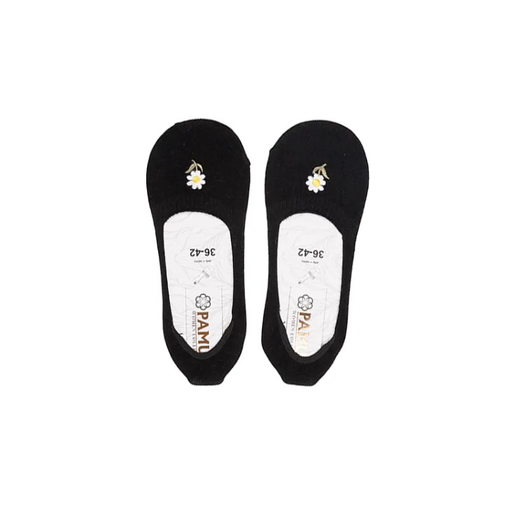 جوراب کالج زنانه پنبه ای روباز طرح دار فری سایز 36 تا 41