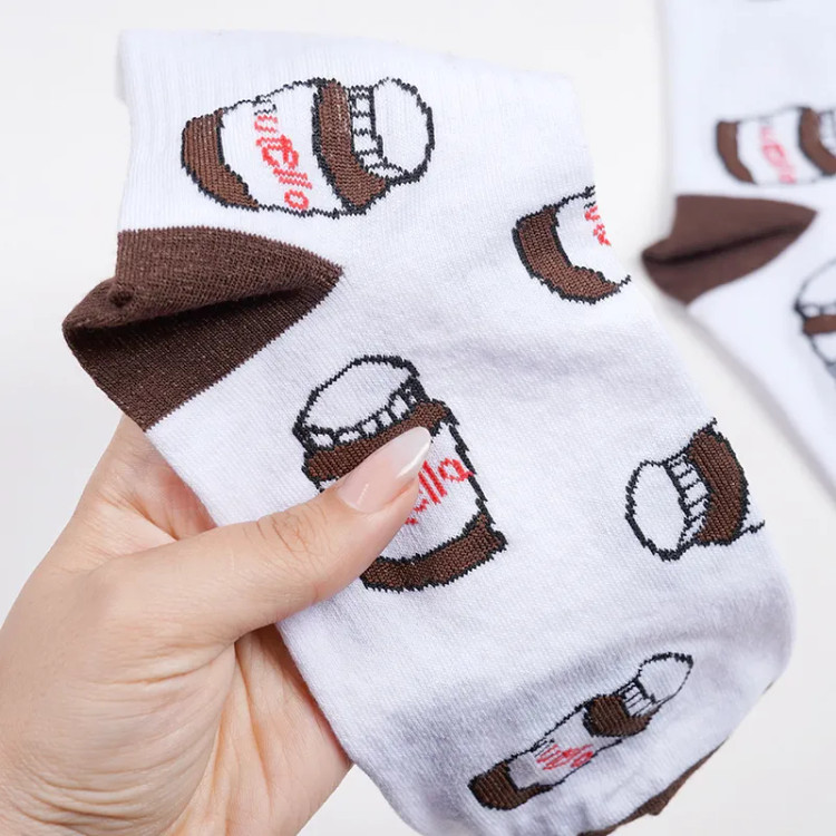 جوراب ساقدار طرح نوتلا فری سایز نخی زنانه