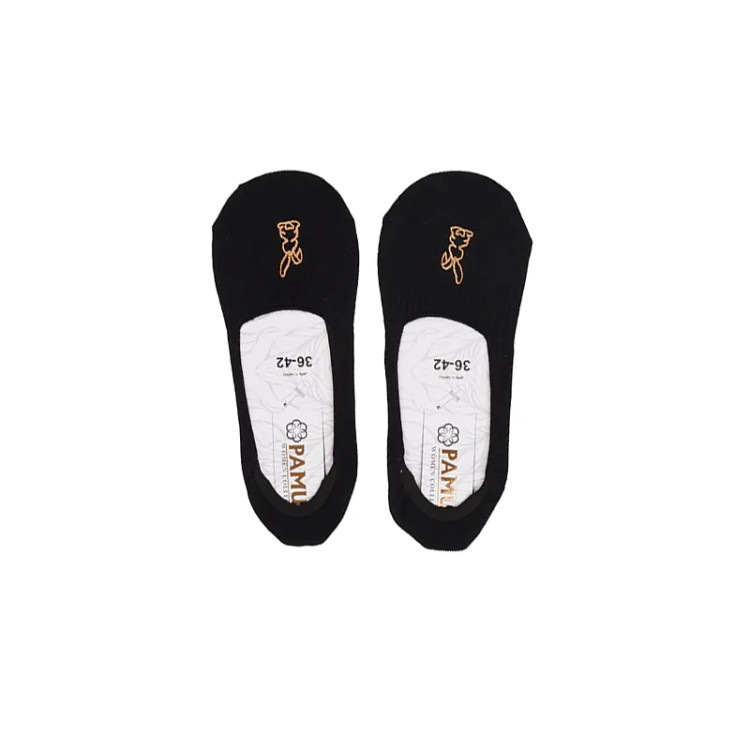 جوراب کالج زنانه پنبه ای روباز طرح دار فری سایز 36 تا 41