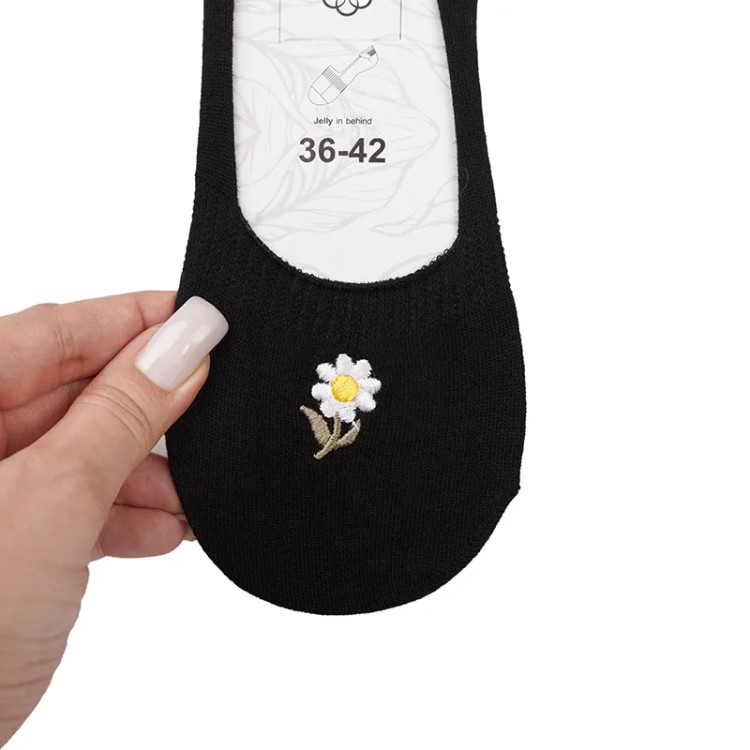 جوراب کالج زنانه پنبه ای روباز طرح دار فری سایز 36 تا 41