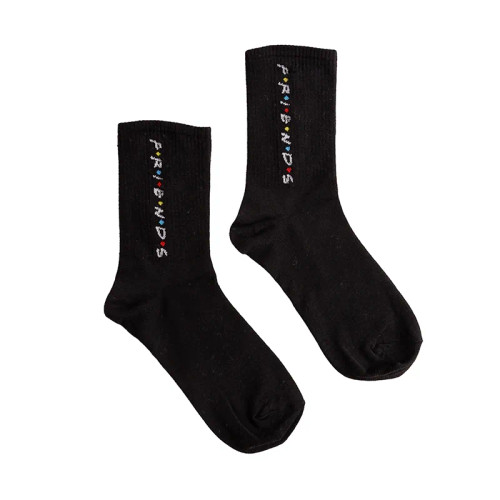 جوراب ساقدار طرح FRIENDS نخی فری سایز زنانه