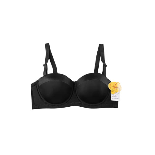 سوتین اسفنجی بالا ژله ای فنردار برند BINNYS بنیس کاپ D بند قابل تنظیم و جدا شدن ساتن میکروفایبر