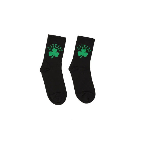 جوراب ساقدار طرح فانتزی برگ جنس نخی فری سایز زنانه