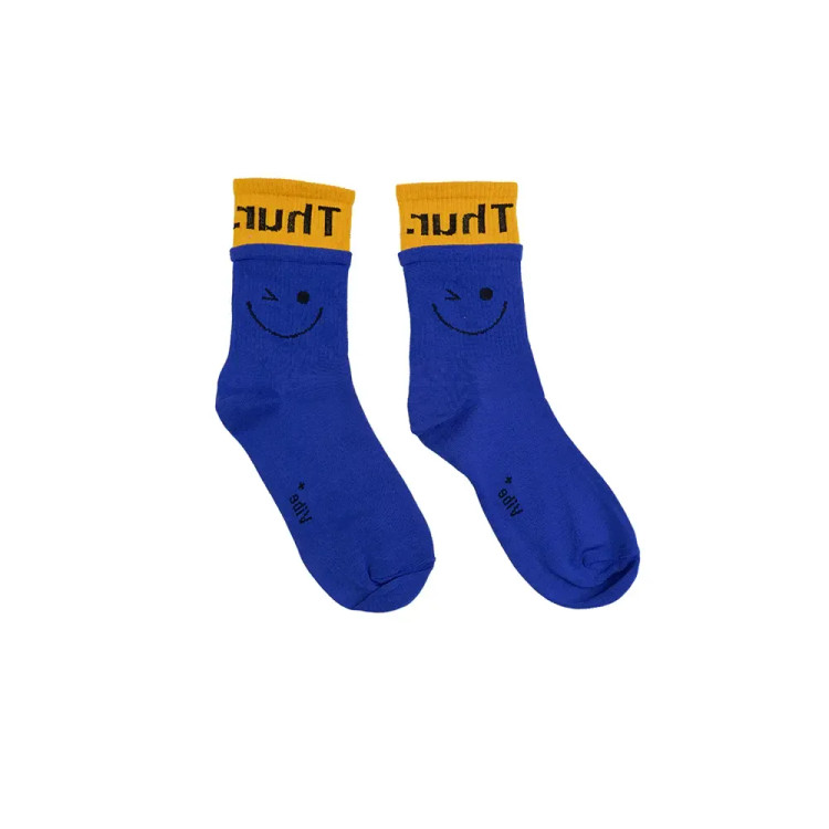 جوراب ساقدار ایام هفته طرح لبخند فری سایز نخی زنانه