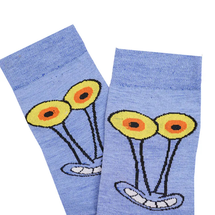 جوراب ساقدار طرح گری باب اسفنجی نخی فری سایز زنانه