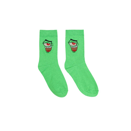 جوراب ساقدار طرح پلانگتون باب اسفنجی نخی فری سایز زنانه