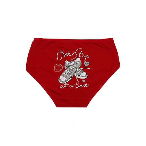 شورت اسلیپ زنانه نخی چاپی طرح کفش بانوسایز 2XL