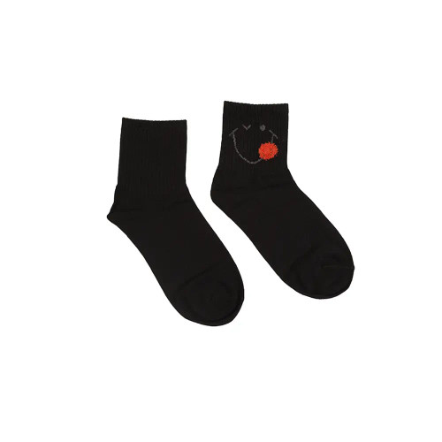 جوراب نیم ساق نخی طرح ایموجی و لبخند فری سایز زنانه