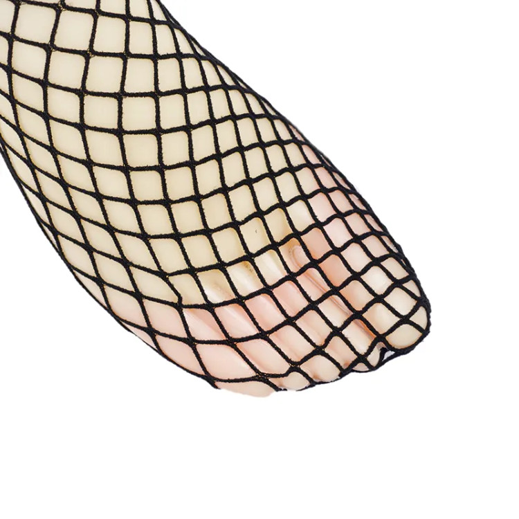 جوراب زنانه طرح فیشنت ساق دار بالا تورفری سایز 36 تا 40