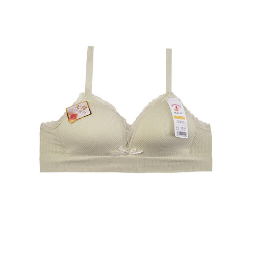 سوتین دخترانه اسفنجی کبریتی بدون فنر لبه دانتل بند قابل تنظیم