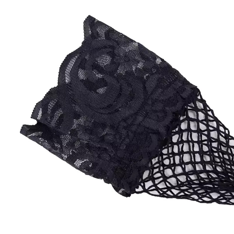 جوراب زنانه طرح فیشنت ساق دار بالا تورفری سایز 36 تا 40