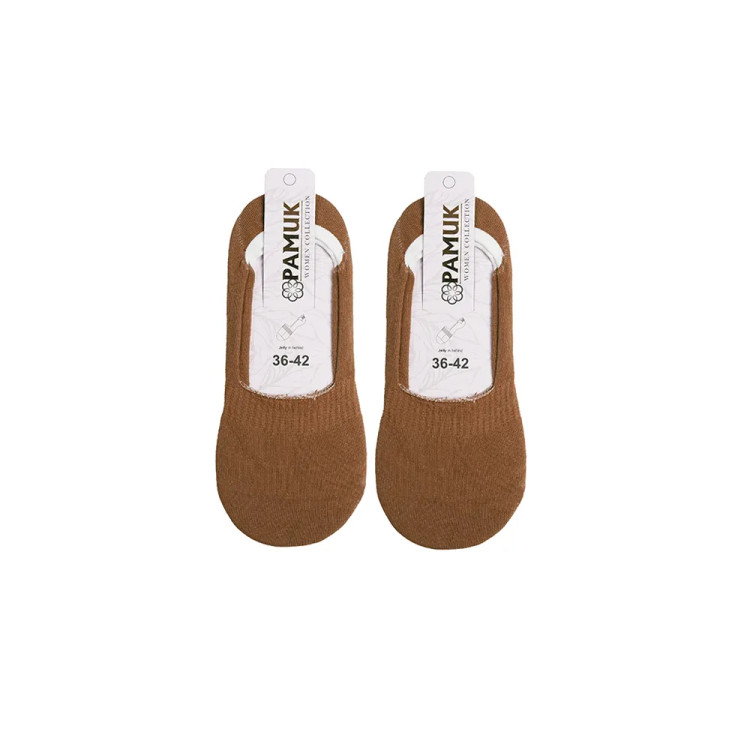 جوراب کالج زنانه ساده بیسیک نخی پنبه فری سایز 36 تا 41