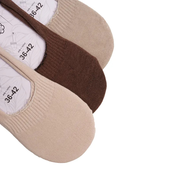 جوراب کالج زنانه ساده بیسیک نخی پنبه فری سایز 36 تا 41