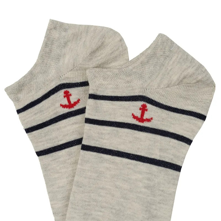 جوراب مردانه مچی طرح لنگر فانتزی سایز 40 تا 44