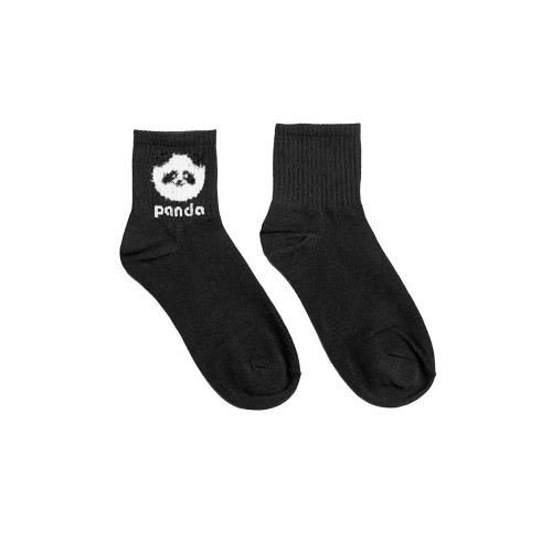 جوراب نیم ساق طرح پاندا بوکله نخی فری سایز زنانه