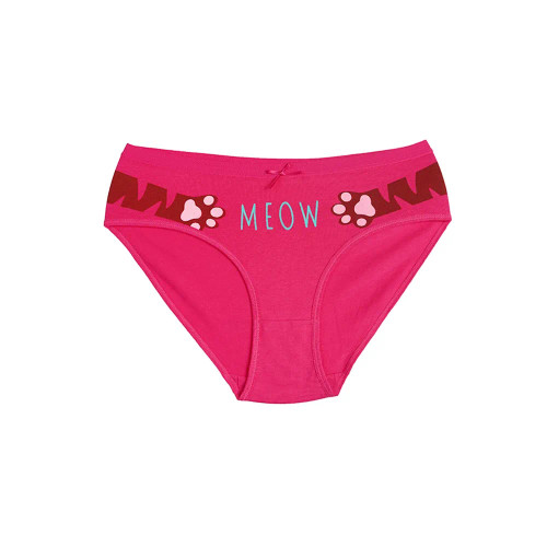 شورت زنانه اسلیپ نخی طرح MEOW سایز XL و 2XL