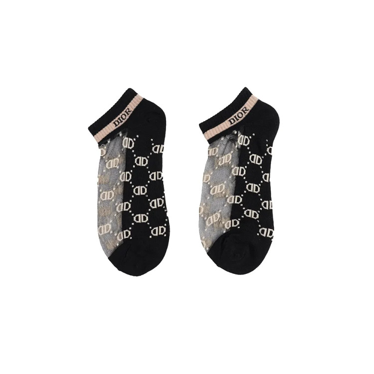 جوراب زنانه مچی توری طرح DIOR فری سایز
